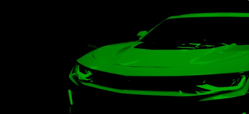 Blue SUV car in studio photography showing premium tires